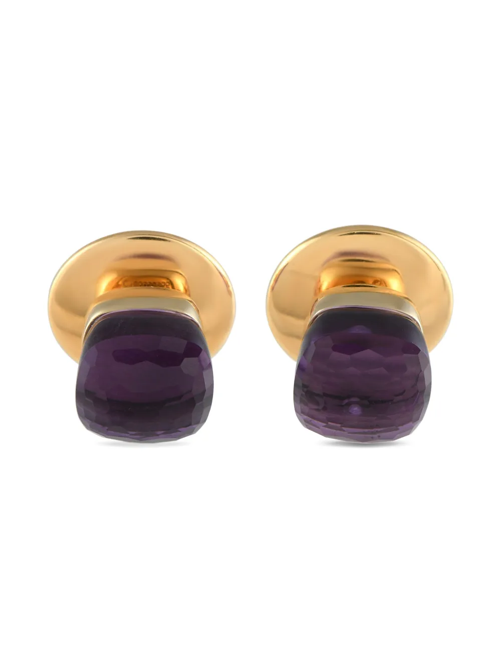 POMELLATO Pre-Owned 18K rose gold Nudo amethyst earrings - ゴールドトーン POMELLATO Pre-Owned 18K rose gold Nudo amethyst earrings - ゴールドトーン