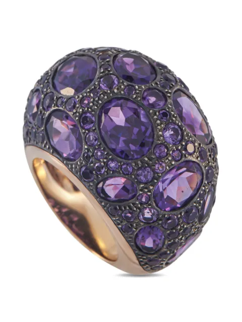 POMELLATO Pre-Owned 18K yellow gold Tabou amethyst ring 