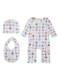 Marni Kids cotton babygrow set (three piece set) - White