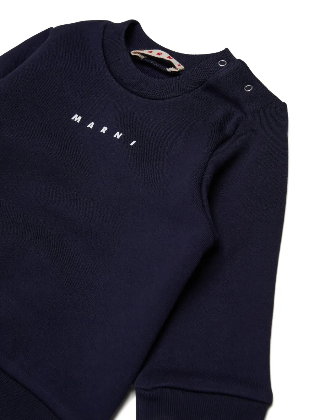 Marni Logo-detail Cotton Tracksuit Set In Blue