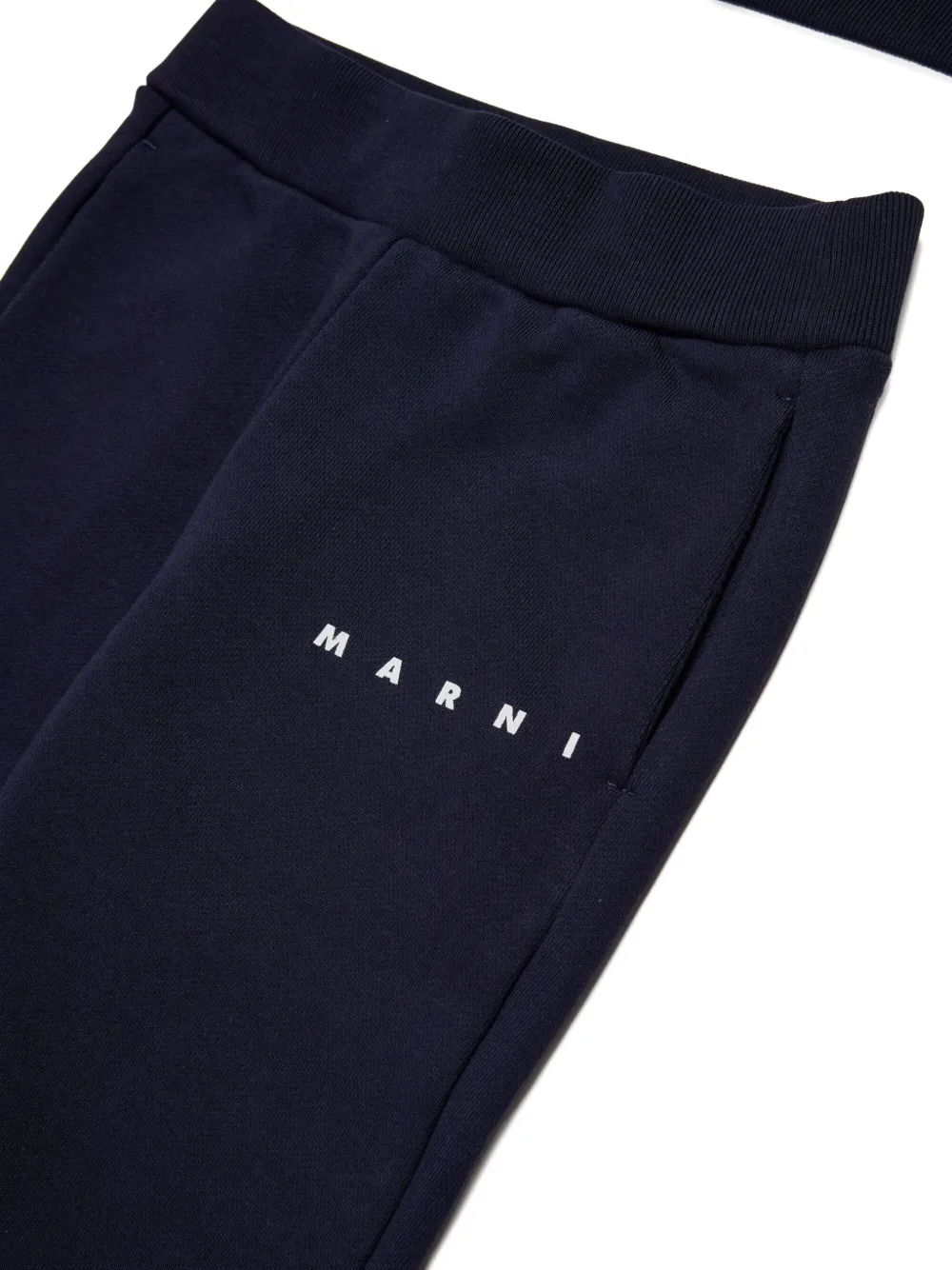 Marni Logo-detail Cotton Tracksuit Set In Blue