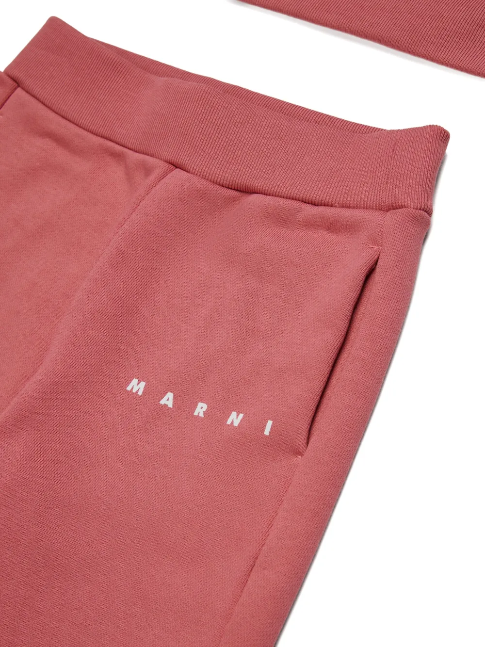 Marni Kids Katoenen trainingspak met geborduurd logo Roze