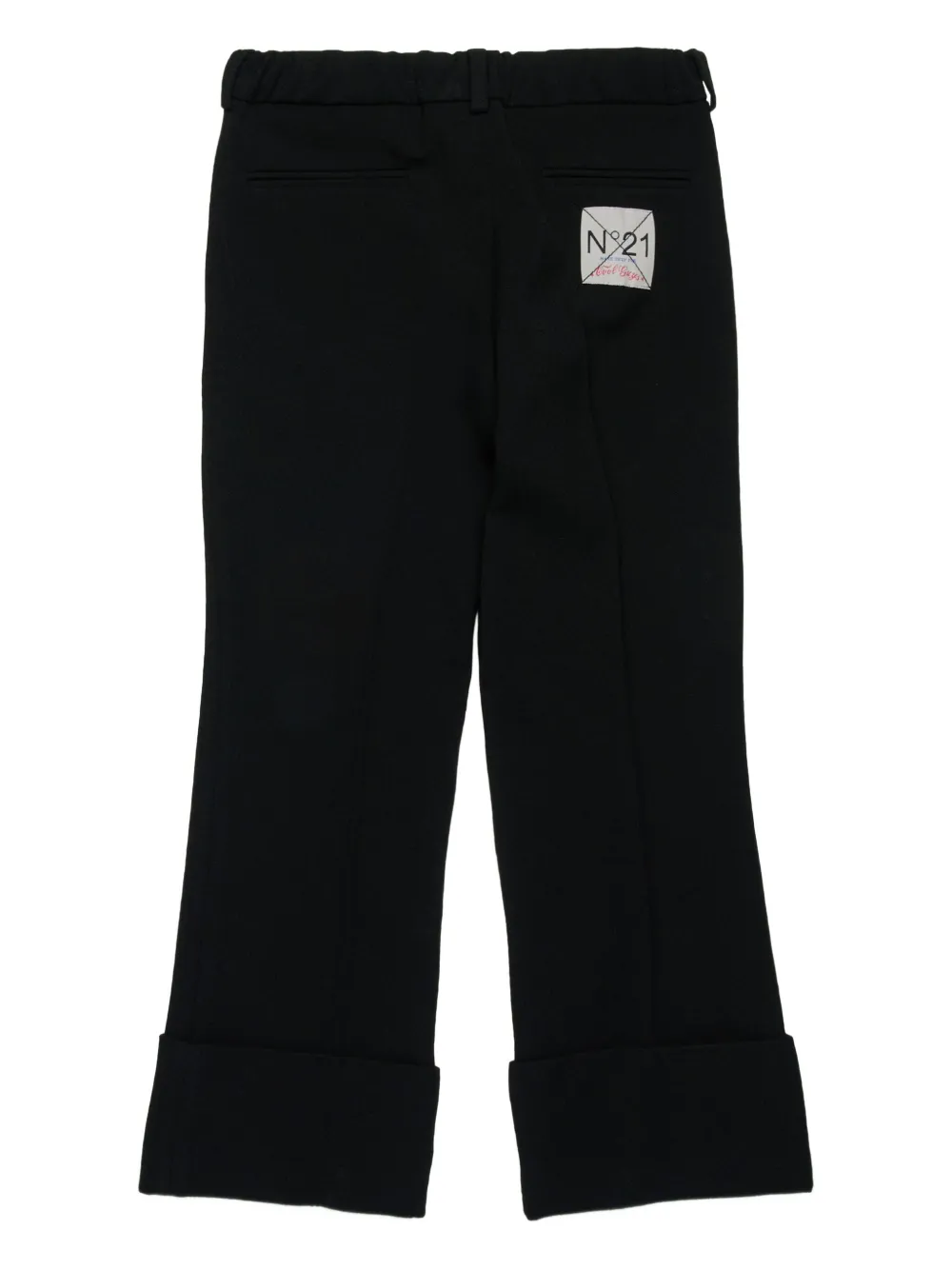 Nº21 Kids logo-patch trousers | Girls Casual Trousers | Image 2