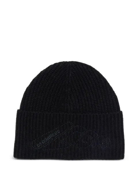 DSQUARED2 KIDS logo-embroidered beanie