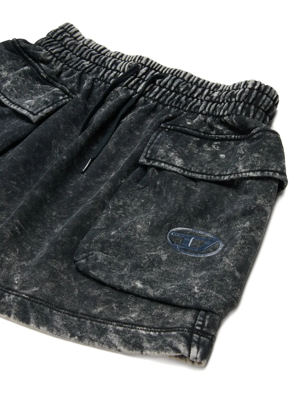 Diesel Kids cargo-pockets denim skirt K900 BLACK