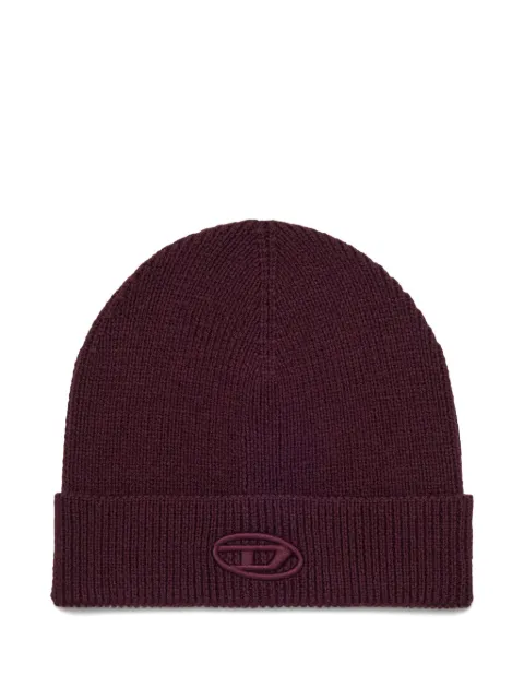 Diesel Kids logo-embroidered beanie