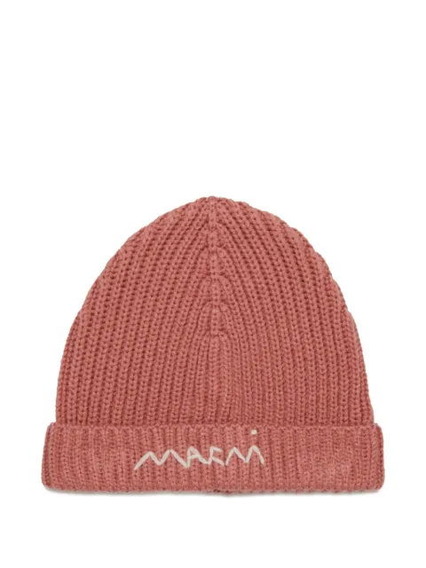 Marni Kids logo beanie hat