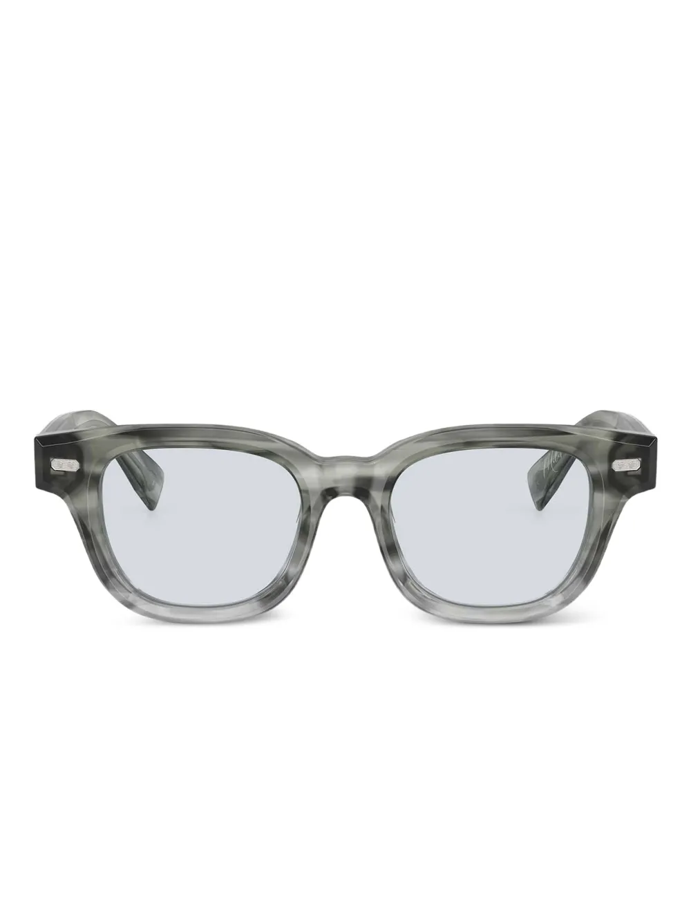 Brunello Cucinelli Occhiali Miles squadrati - Grigio
