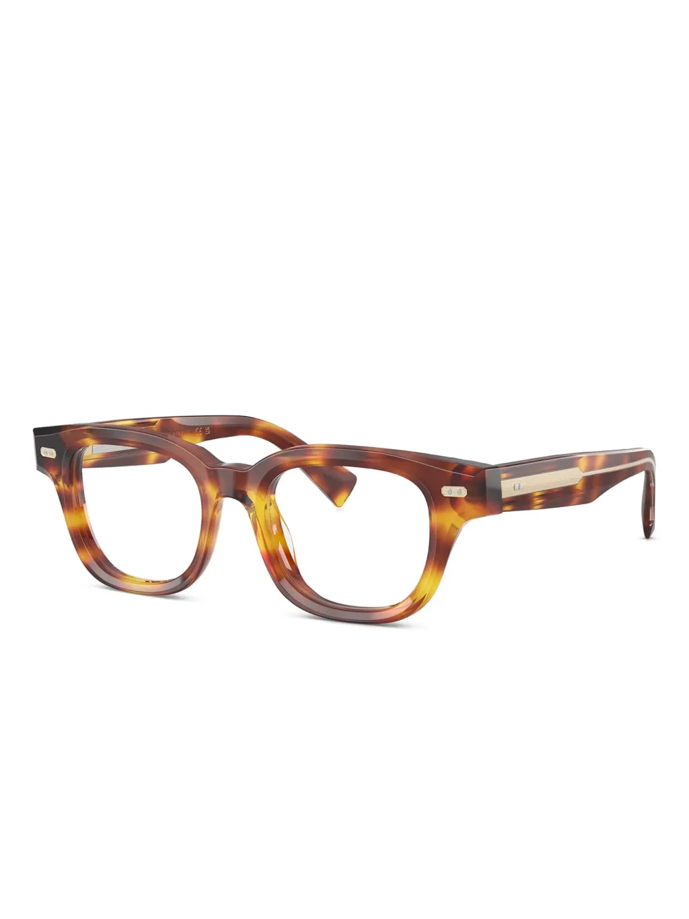 Brunello Cucinelli tortoiseshell square frames glasses | Men | Image 2