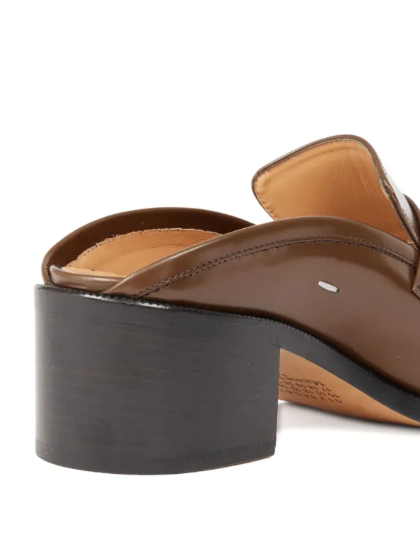 Maison Margiela 55mm Tabi City Mules | Brown | FARFETCH