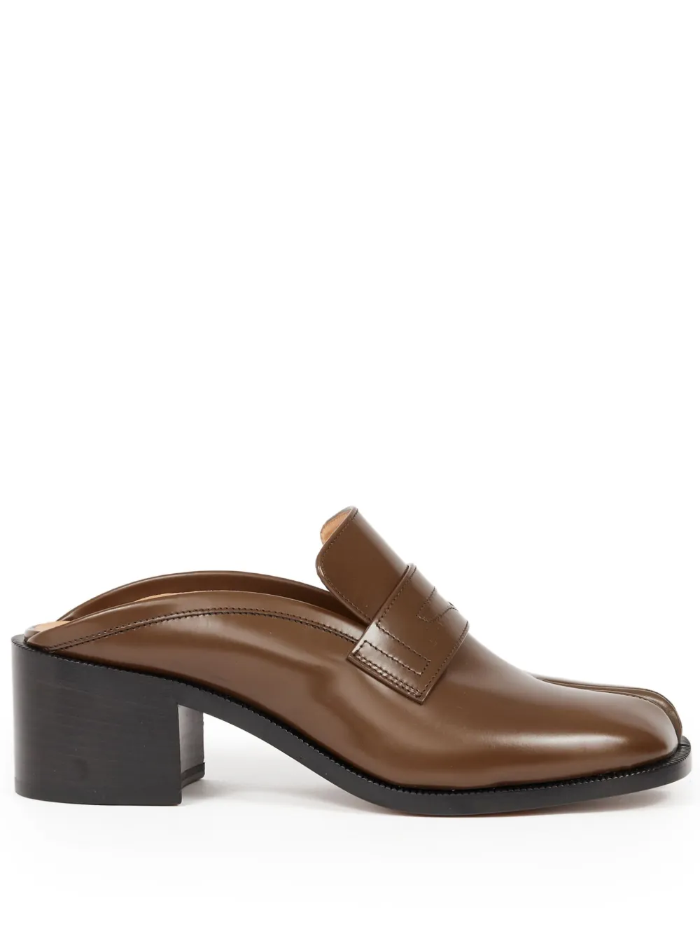 Maison Margiela 55mm Tabi City mules Brown