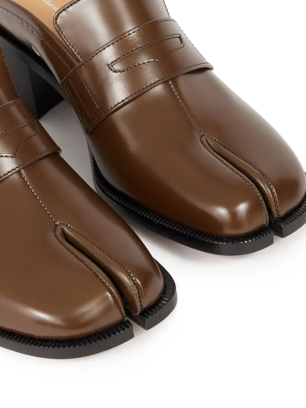 Maison Margiela 55mm Tabi City mules Brown