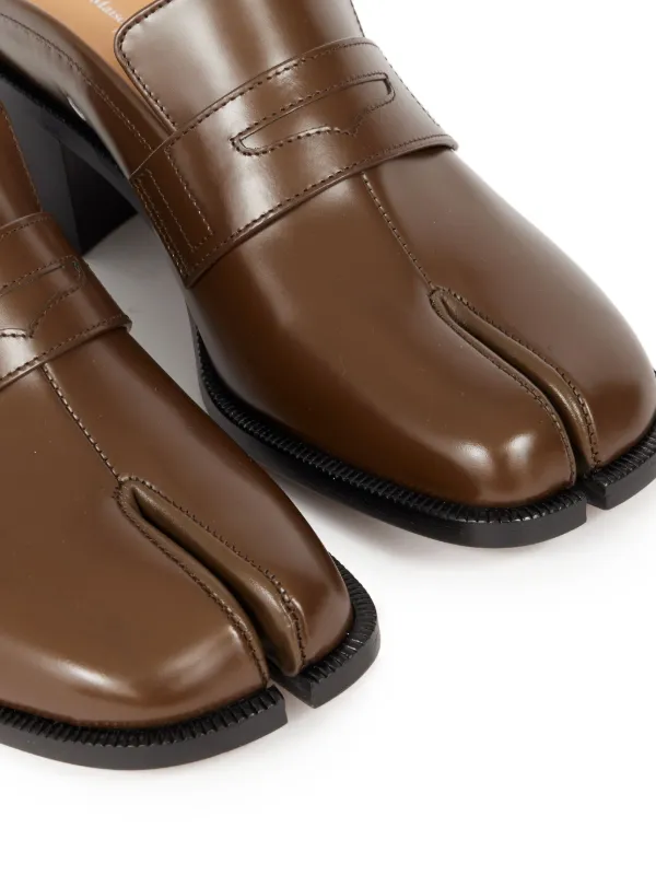 Maison Margiela 55mm Tabi City Mules | Brown | FARFETCH