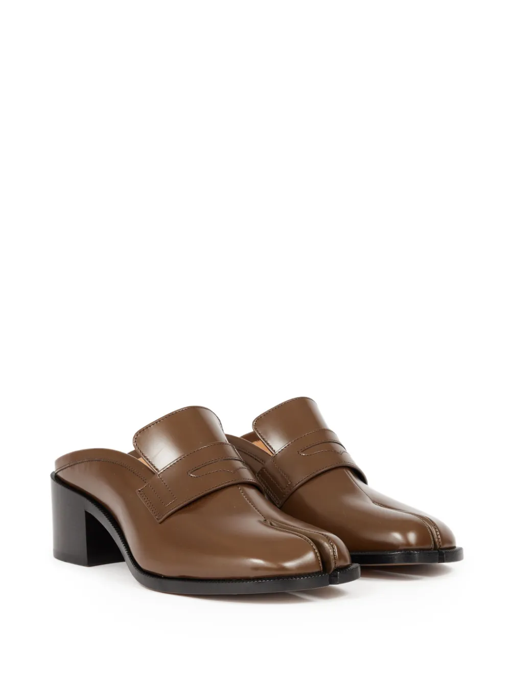 Maison Margiela 55mm Tabi City mules Brown