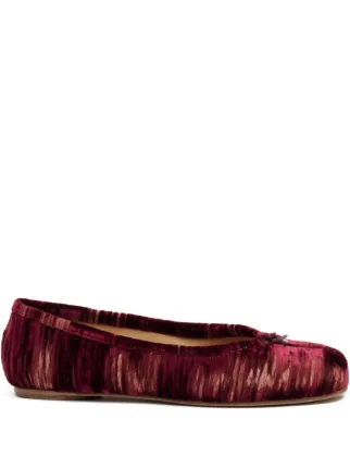 Maison Margiela Tabi フラットシューズ | レッド | FARFETCH JP