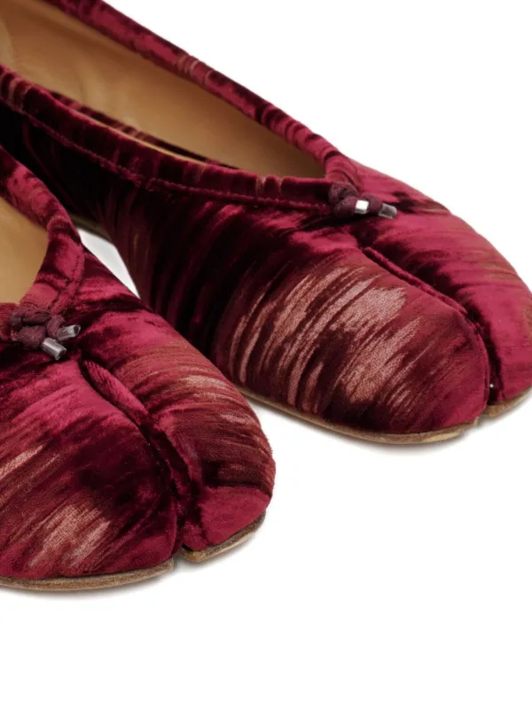 Maison Margiela Tabi Ballet Flats | Red | FARFETCH