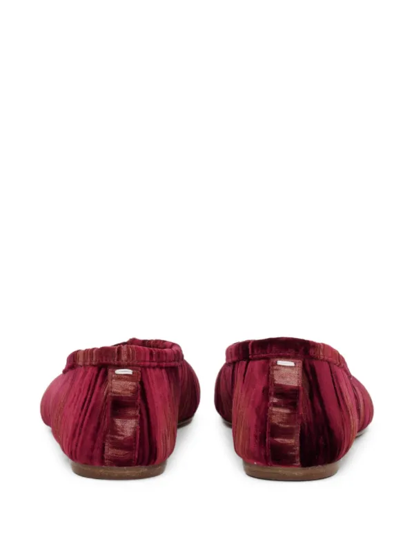 Maison Margiela Tabi フラットシューズ | レッド | FARFETCH JP
