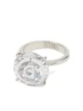 MM6 Maison Margiela crystal-embellished ring - Silver