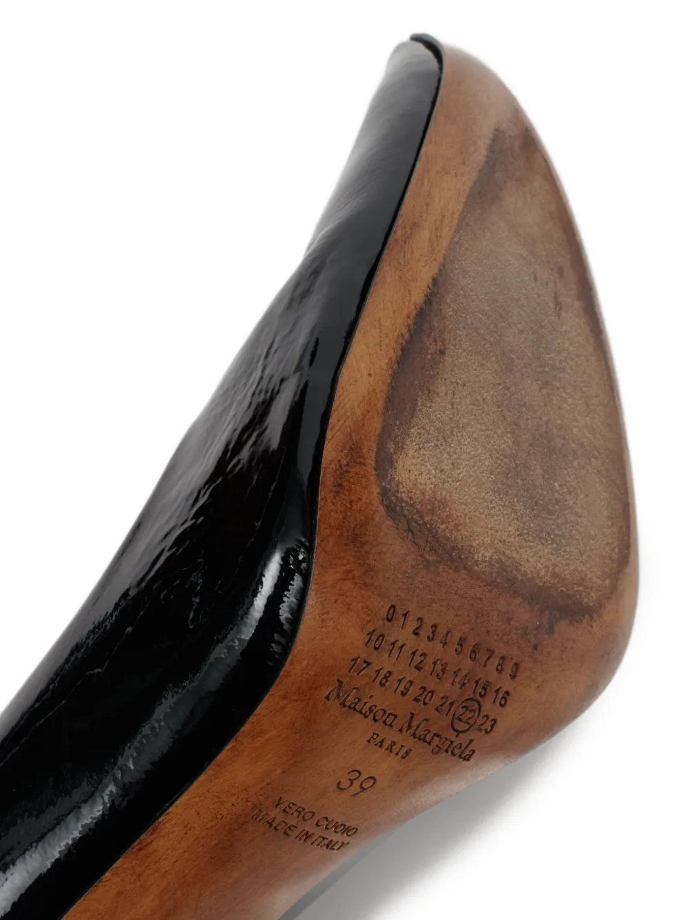 Maison Margiela 100mm leather pumps Black