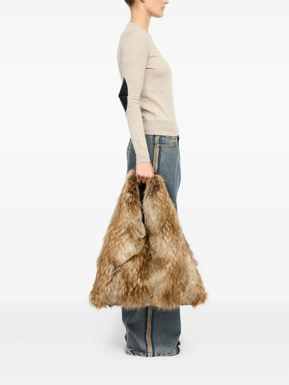 MM6 Maison Margiela Classic Japanese handtas - Bruin