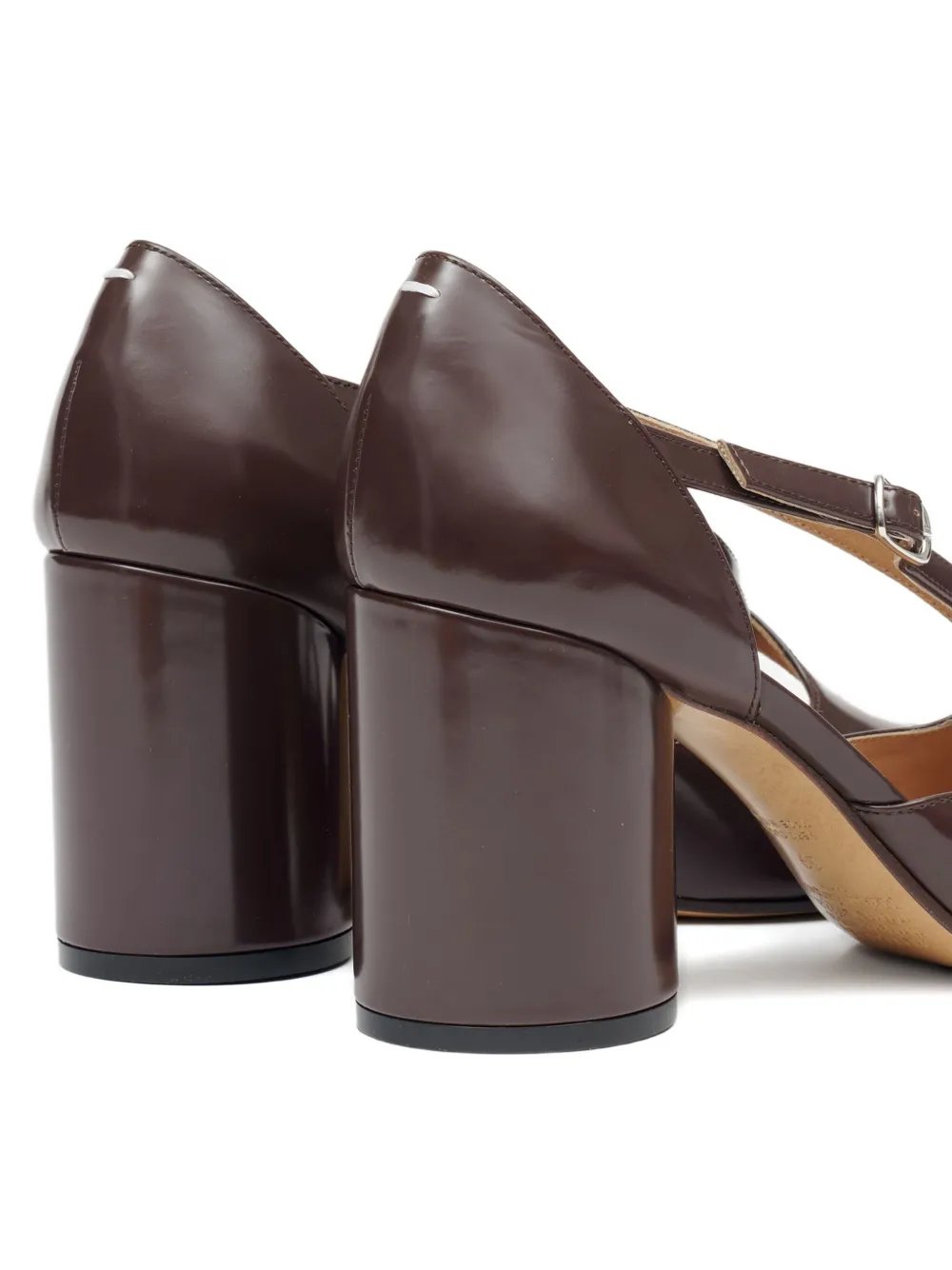 Maison Margiela 80mm Tabi pumps Brown
