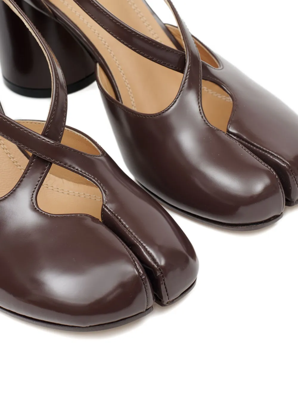Maison Margiela 80mm Tabi pumps Brown