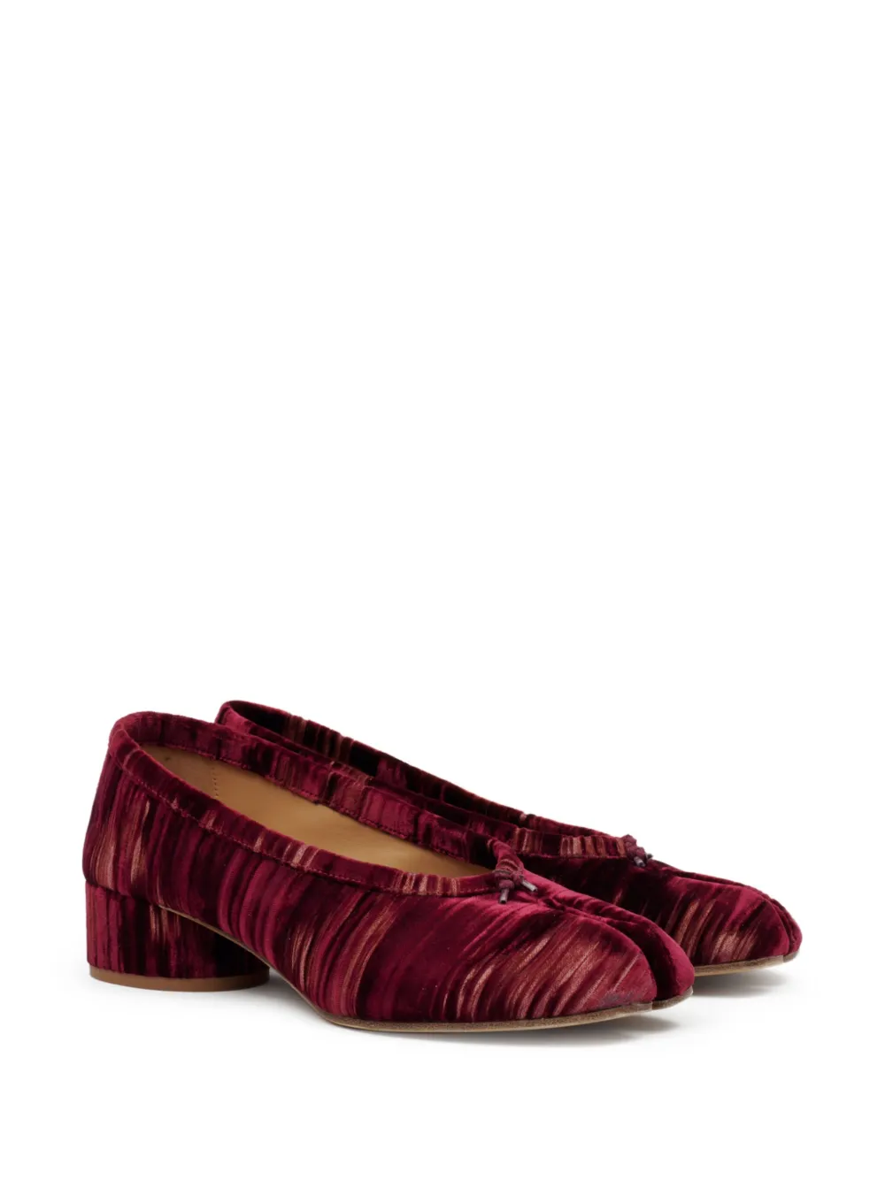 Maison Margiela 30 mm Tabi ballerina's - Rood