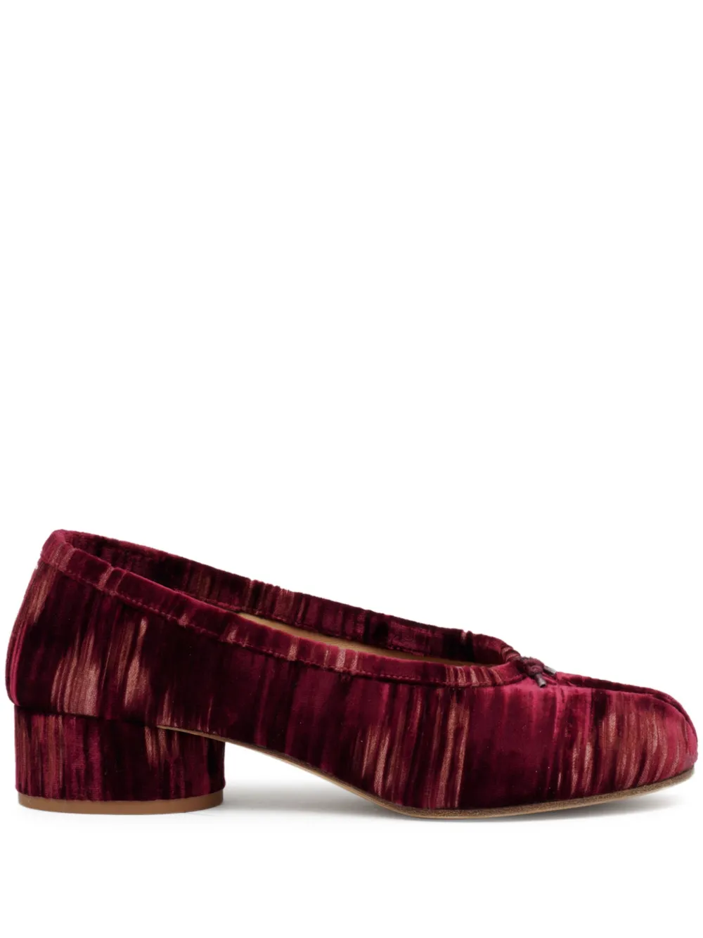 Maison Margiela 30 mm Tabi ballerina's Rood