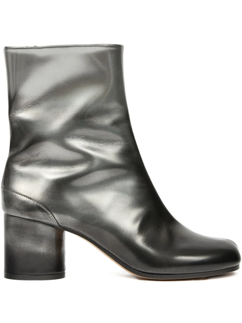 Maison Margiela Tabi sleek metallic ankle boots | Black | Image 1