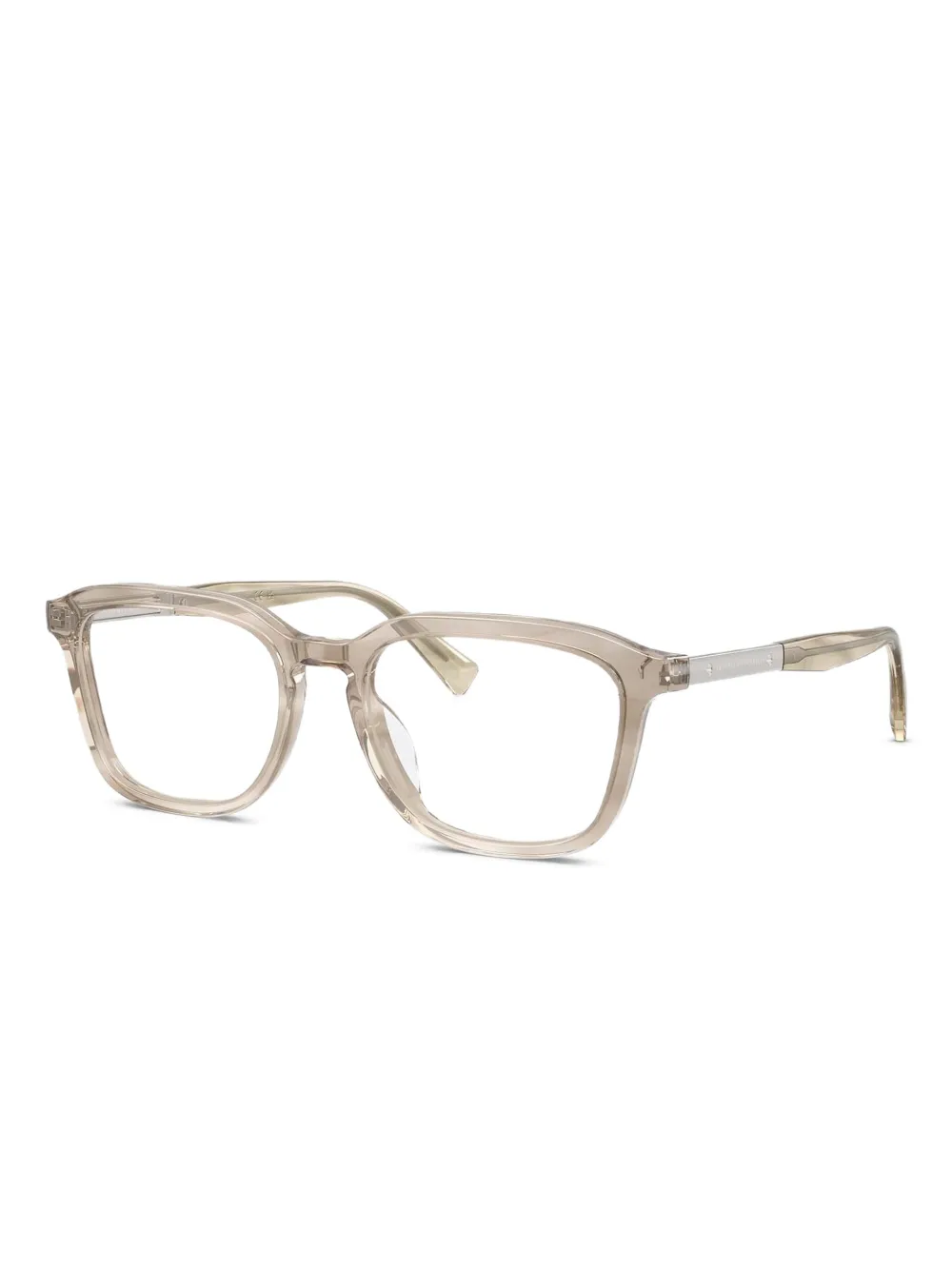 Brunello Cucinelli Bril met vierkant montuur Bruin