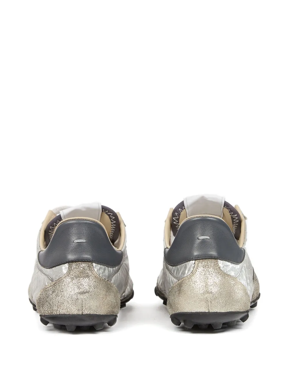 Maison Margiela Metallic low-top sneakers Zilver