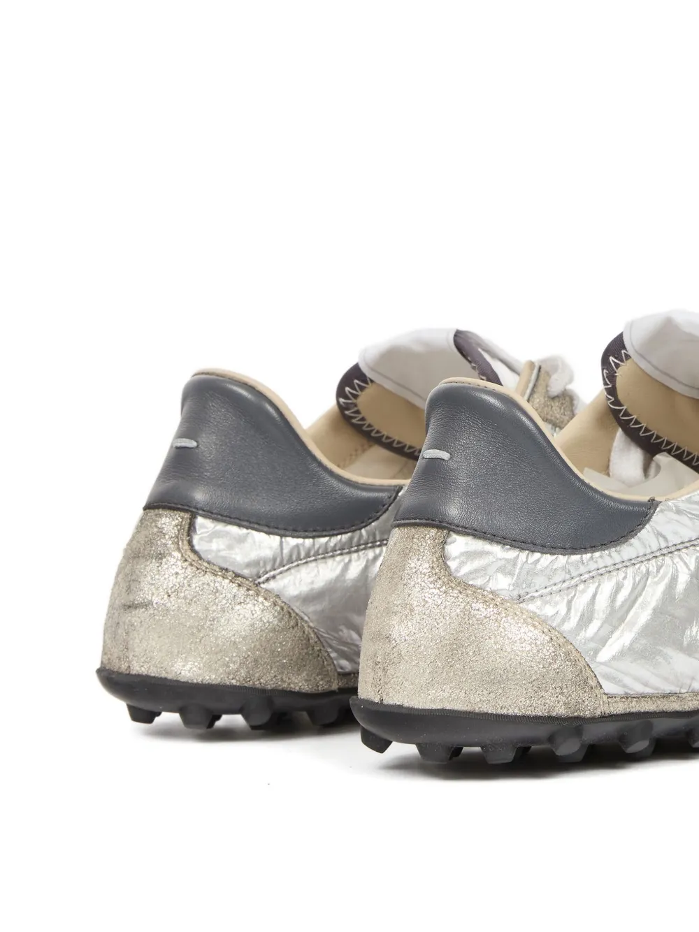 Maison Margiela Metallic low-top sneakers Zilver