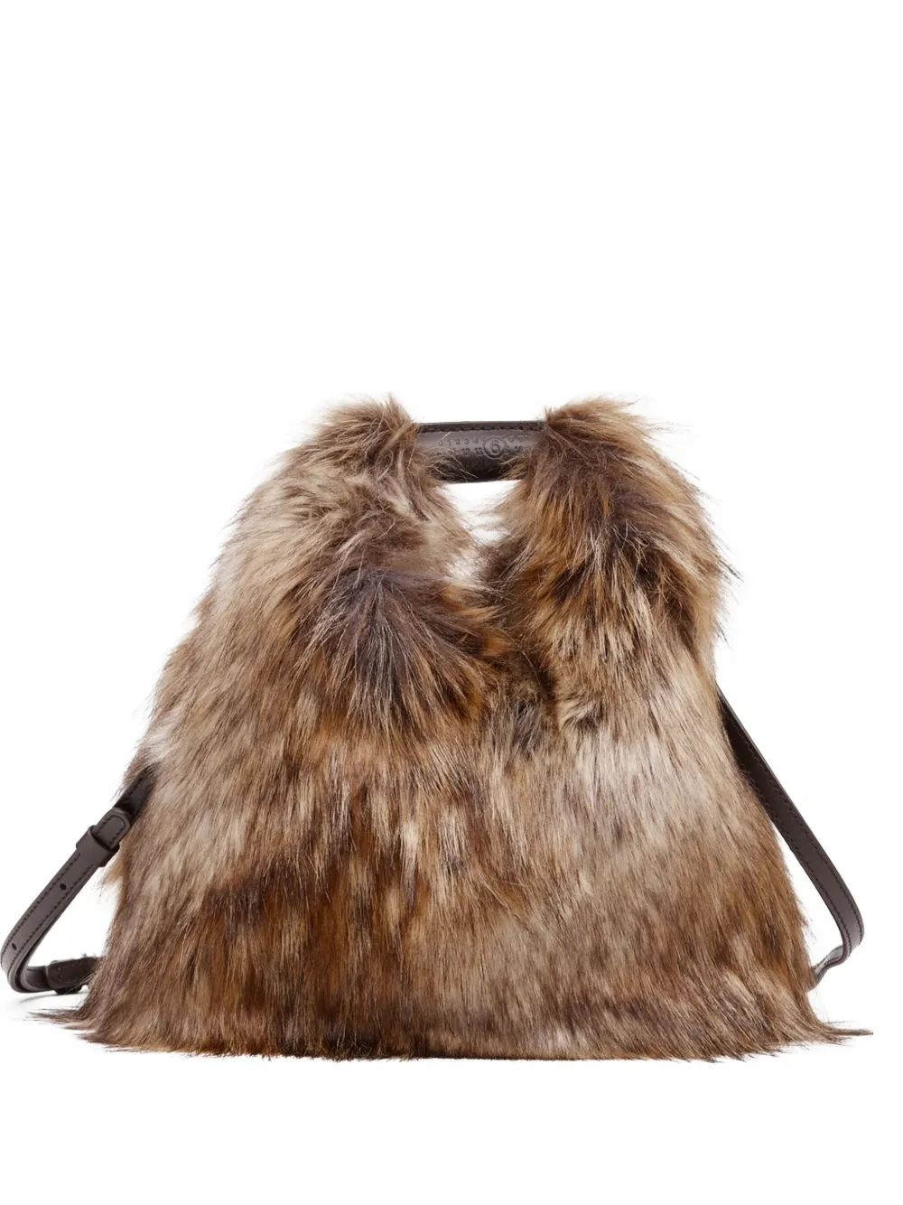 MM6 Maison Margiela Japanese schoudertas met kettinghengsel Bruin