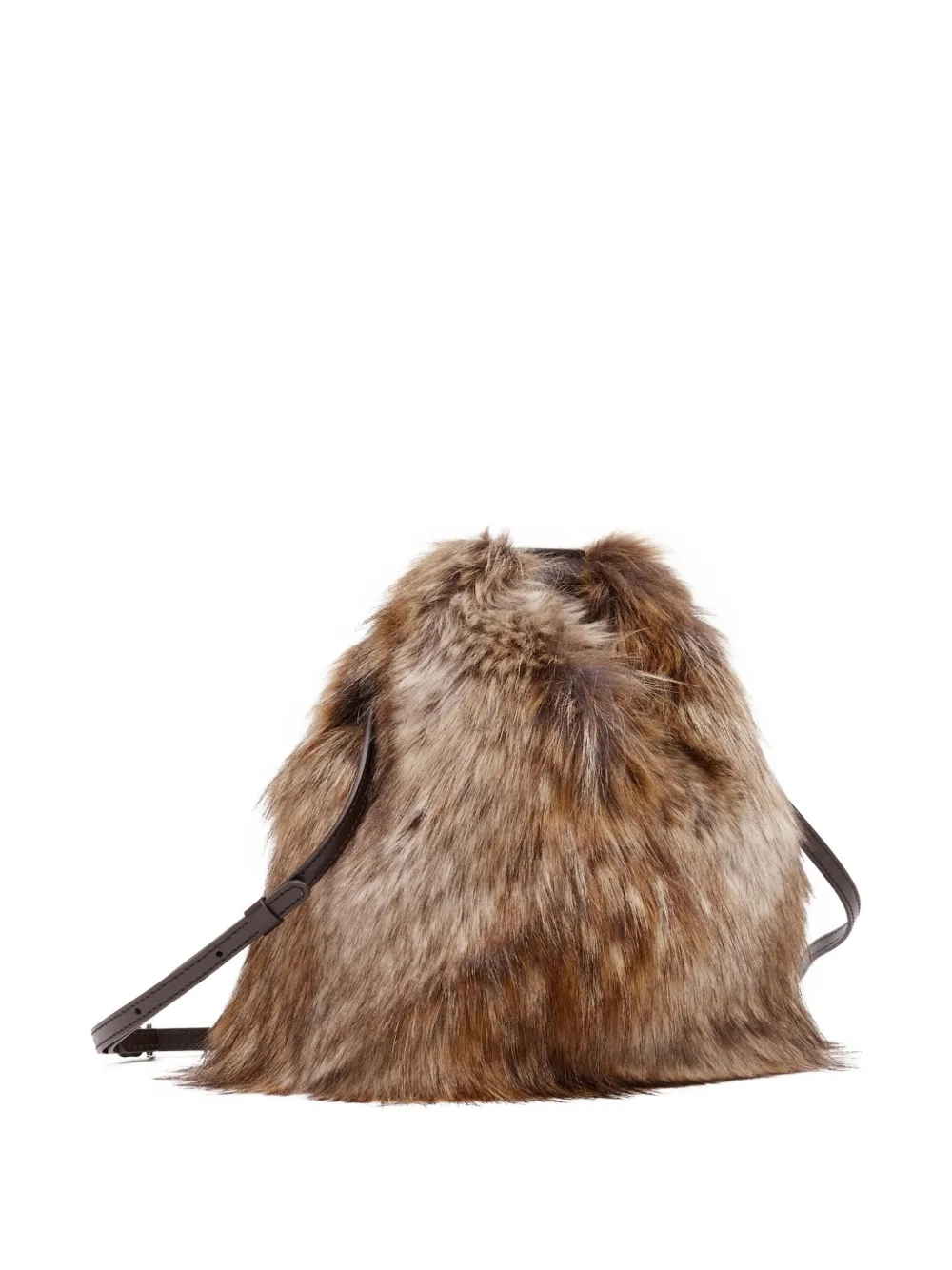 MM6 Maison Margiela Japanese schoudertas met kettinghengsel Bruin