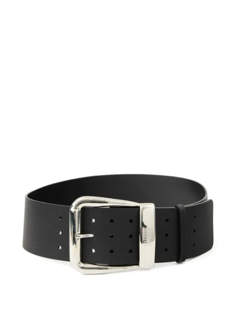MM6 Maison Margiela logo-engraved leather belt