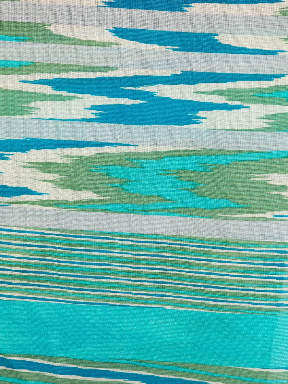 Pre-owned Missoni 2000 Striped Scarf In Blue