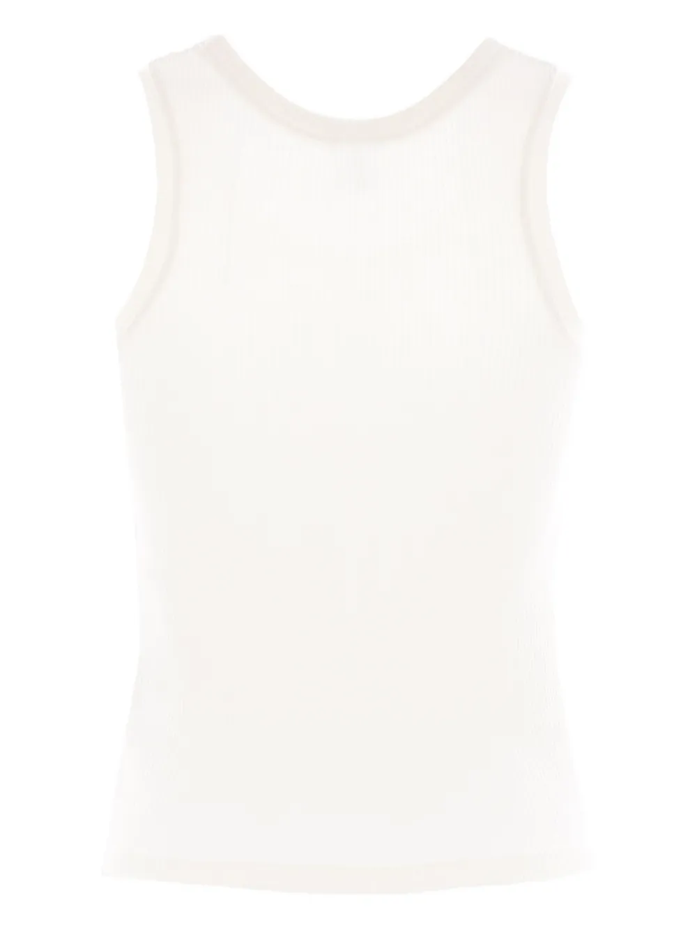 LOEWE Geribbelde tanktop Wit
