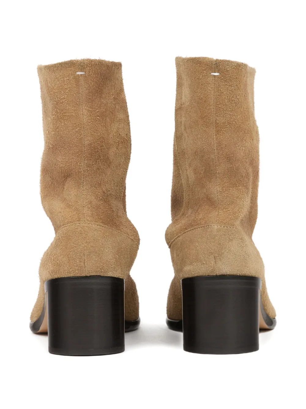 Maison Margiela Tabi suede ankle boots Brown