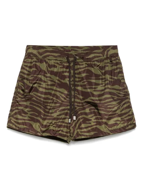 The Attico zebra-print swim shorts