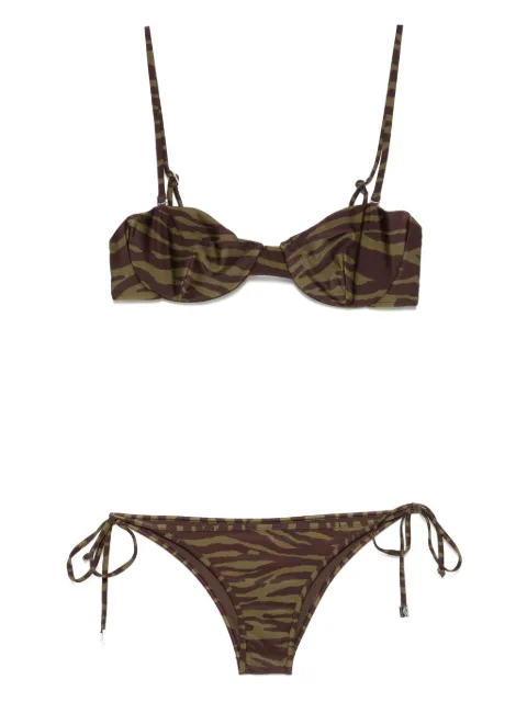The Attico zebra-print bikini