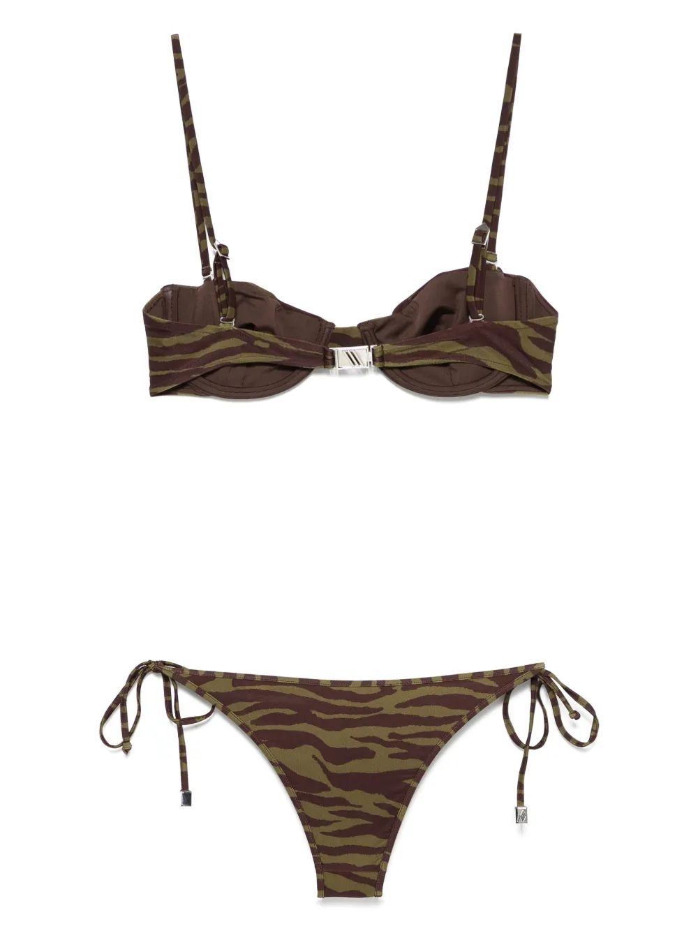 ATTICO ZEBRA-PRINT BIKINI
