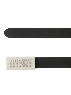 【関税＆送料込み】Mm6 Maison Margiela Belt Cm 3.5 Accessor MM6 Maison Margiela バックル レザーベルト | ブラック