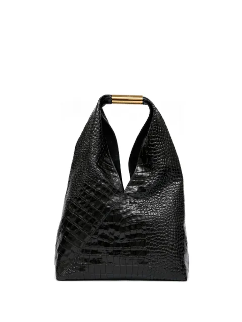 MM6 Maison Margiela crocodile-embossed shoulder bag