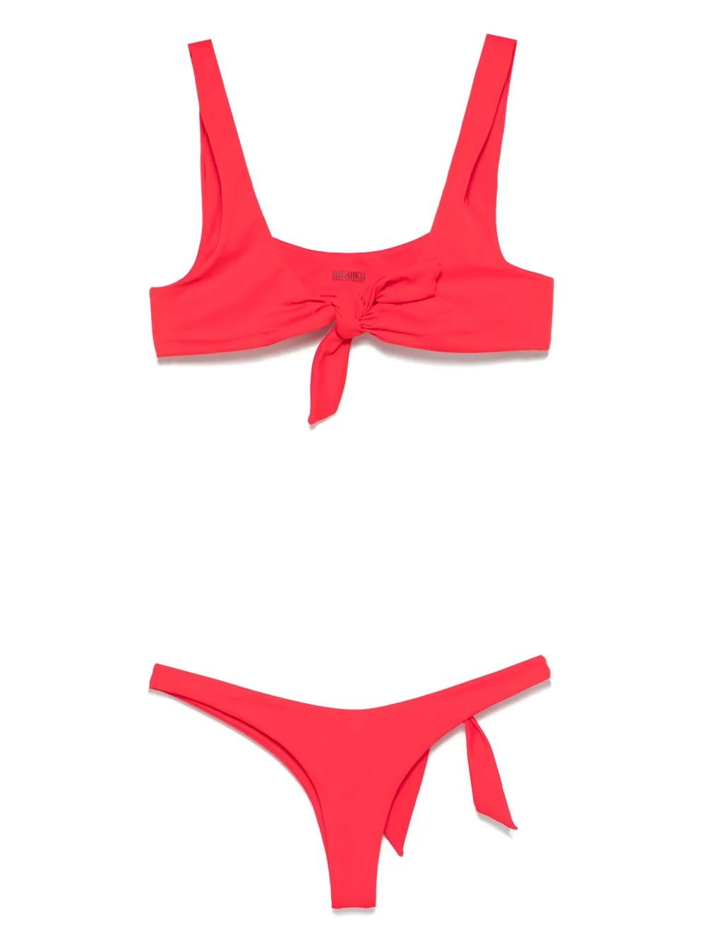 The Attico Bikini met geknoopt detail Rood