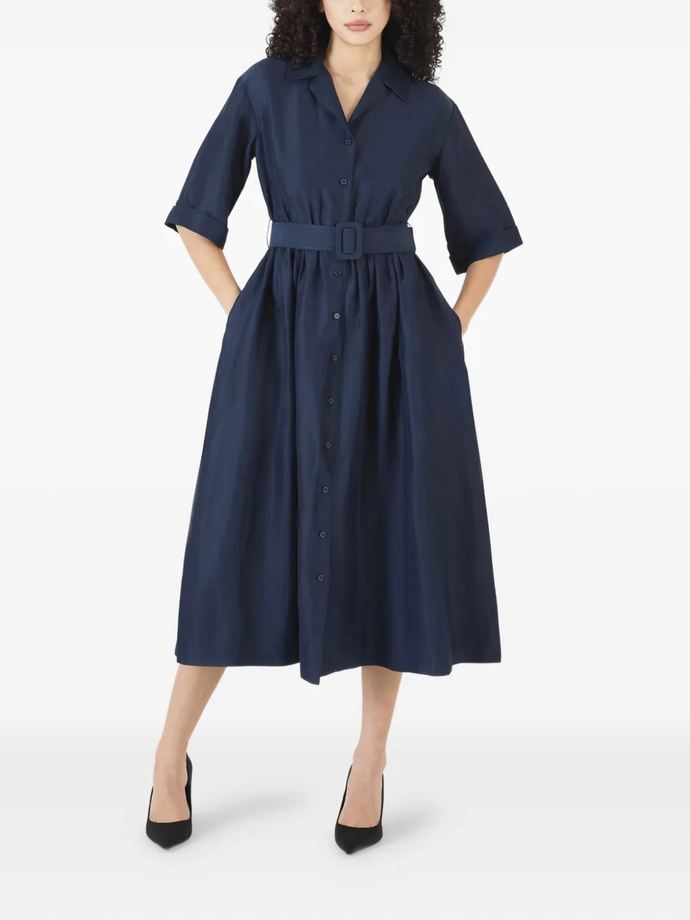 Rosie Assoulin Jane midi dress - Blauw