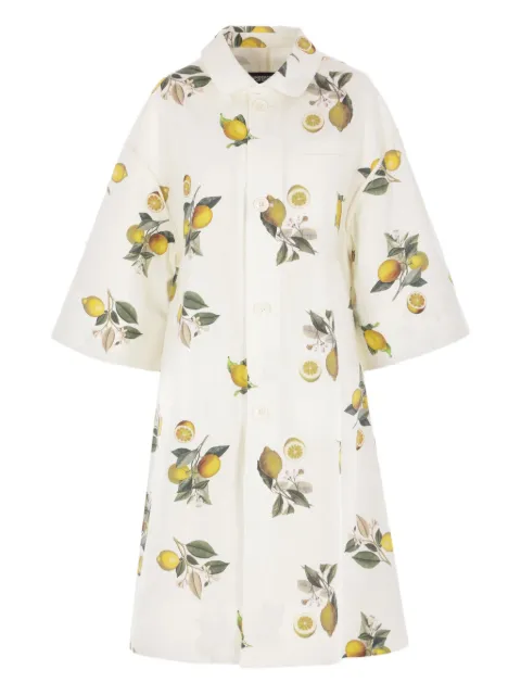 Undercover lemon-print coat