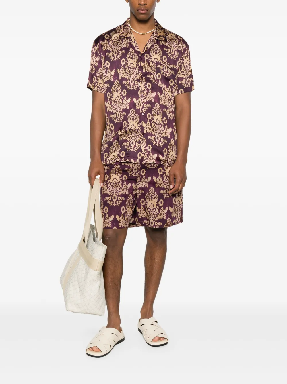 AMARÁNTO Bermuda shorts Paars