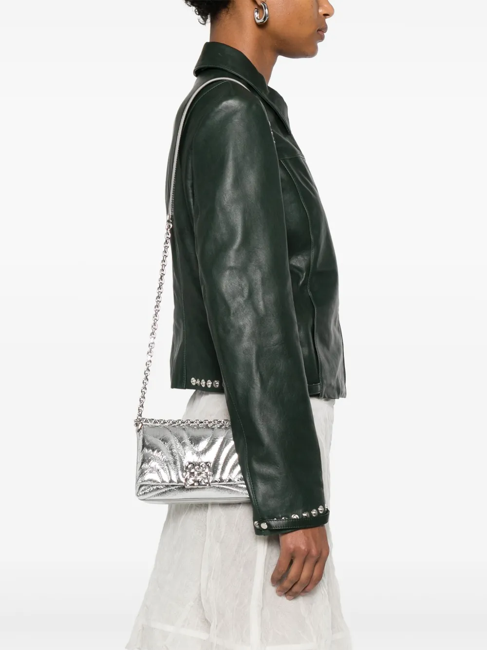 Givenchy Leren crossbodytas Zilver