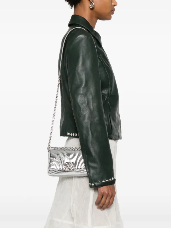 Givenchy キルティング レザーショルダーバッグ | シルバー