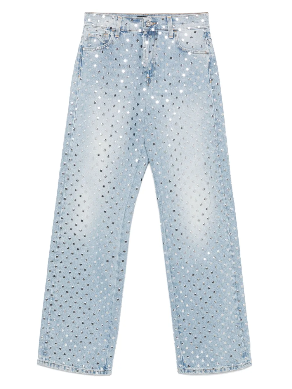 7 FOR ALL MANKIND STUDDED JEANS 